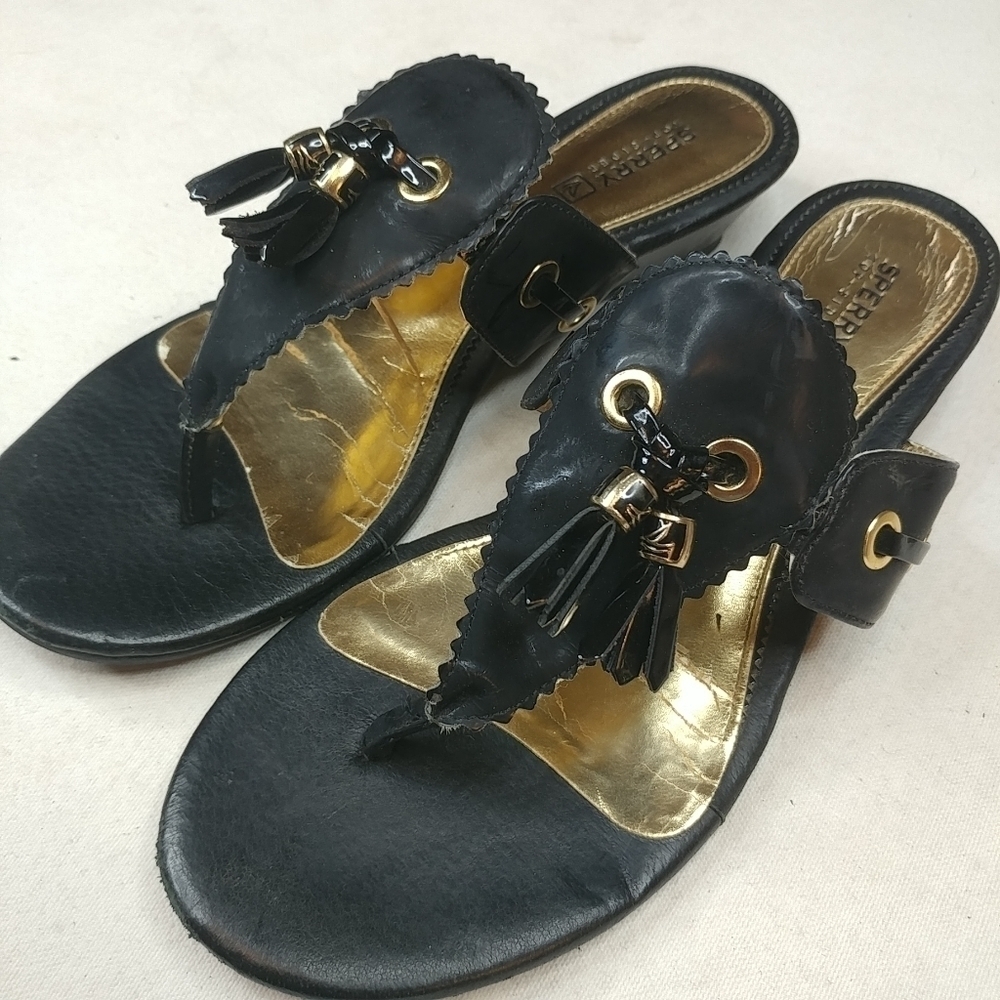 Sperry Top-Sider Women dress BLACK Patten leather